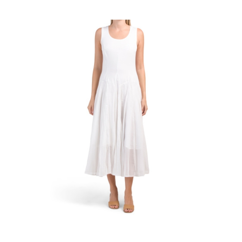 Cotton Voile Bubble Hem Dress
